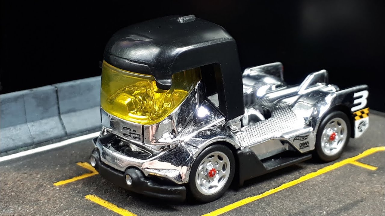 Rig Heat by HotWheels w/3D printed wheelswap semi, truck,