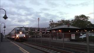 Full HD 60FPS: NJT Trains 4372 and 3361 in Bradley Beach 10/4/16