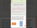 Types Of Printers|| What are Impact Printers