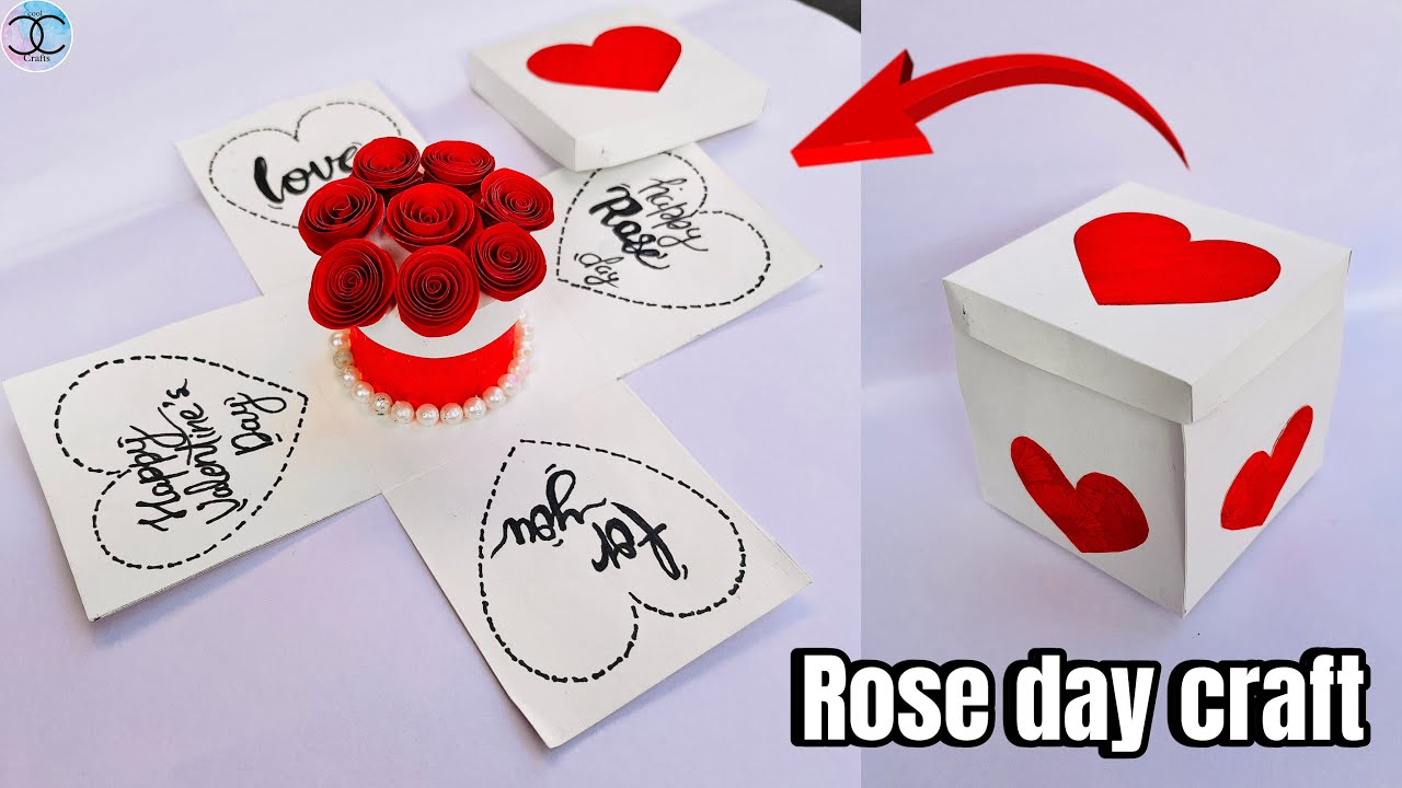 ROSE DAY SPECIAL CRAFT | Diy surprise box | Valentine Day gift ideas