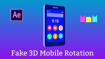Fake 3D Mobile Rotation in After Effects  After Effects Tutorial