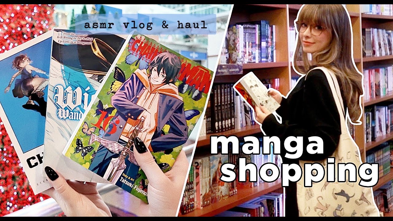 ASMR 📚 Manga Shopping & Haul at Christmas Time! 🌲 Close Whispers & Relaxing Holiday Music