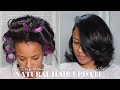 Natural Hair Update: I Have Seborrheic Dermatitis + How to Do a Roller Set for EXTRA VOLUME