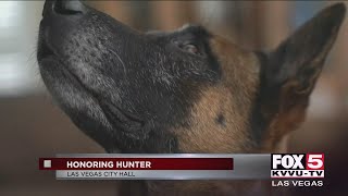 Metro K9 stabbed in Oct. is honored in city council