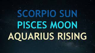 Scorpio Sun, Pisces Moon, Aquarius Rising