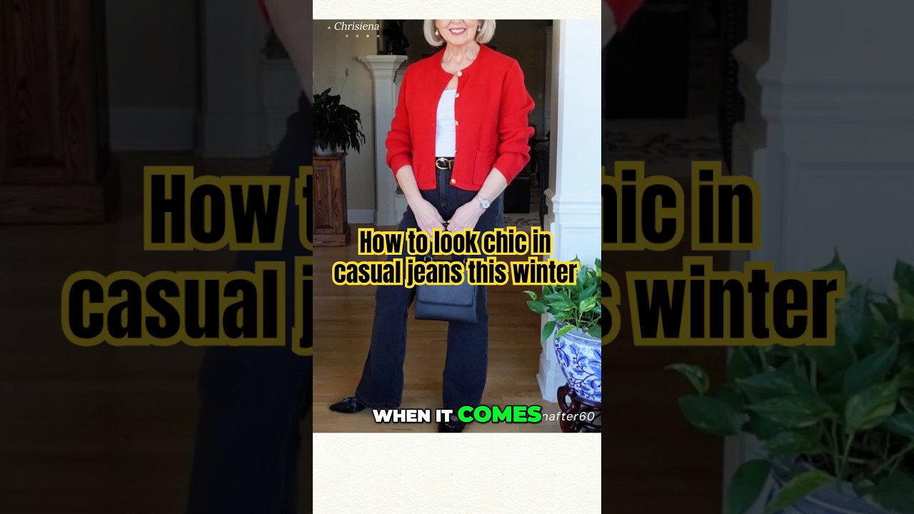 Most elegant ways to wear jeans this winter for women over 50 