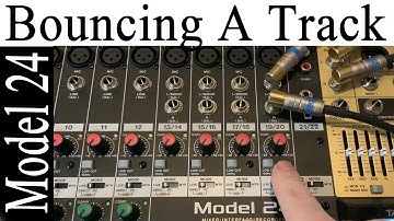 How to bounce a track tascam model 24