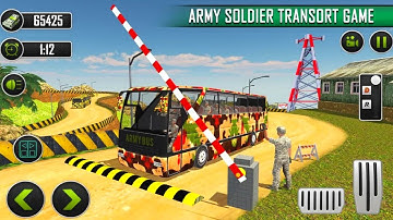 Offroad Army Bus Driving Simulator Games 2021_Best Army Transporter Bus_ Gameplay