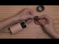 Tutorial how to assemble a wooden lamp holder kit for fabric covered cable