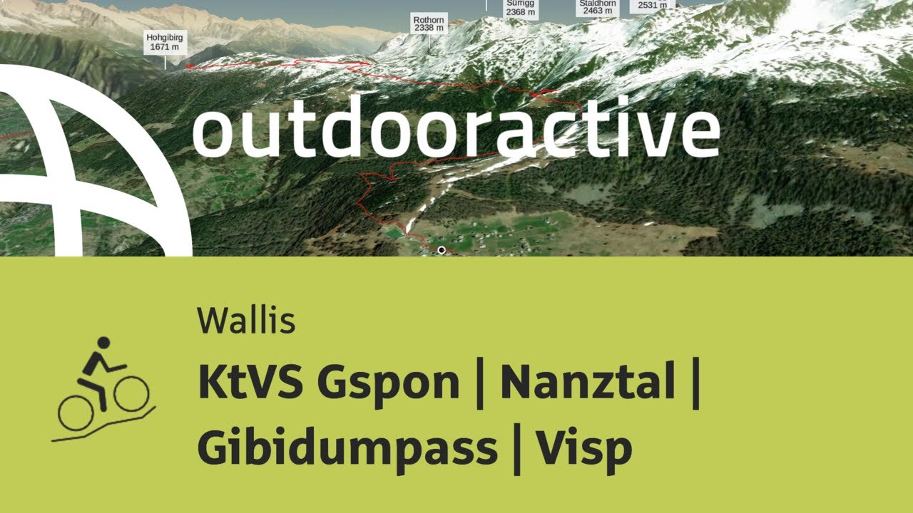 Mountainbike-tour im Wallis: KtVS Gspon | Nanztal | Gibidumpass | Visp