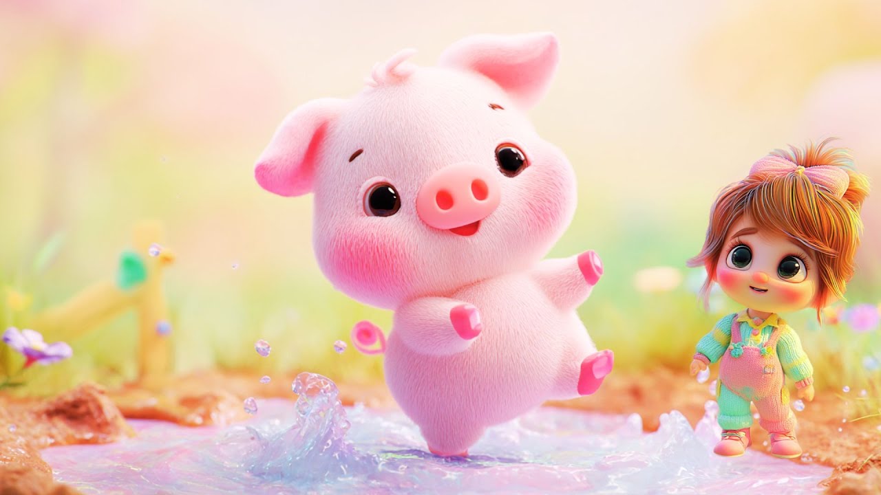 Farm Animals Song 🐮🐷🐔 | Baby Lila & Friends | Calm Nursery Rhyme