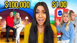 MY TEN KiDS $100 Vs.$100,000 VACATION!!