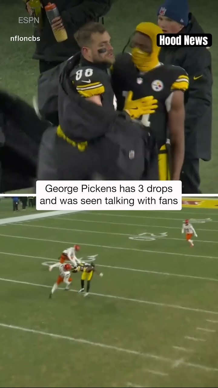 3 drops #hoodnews #georgepickens #NFL #steelers #shortvideo #football #omg #how #wow #wtf #shorts #i