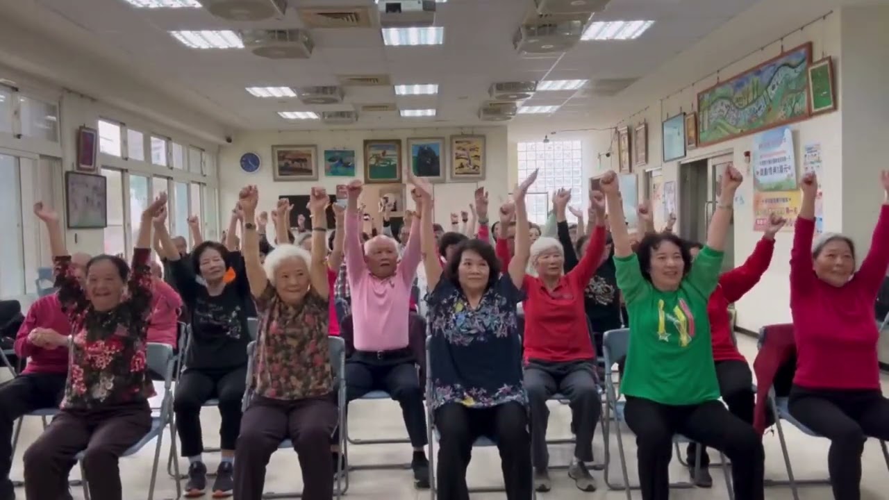樂齡健康暖身操｜敲敲門拍手操｜健康促進｜黎明新村｜拍打穴位