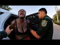 “Unhinged Karen With 7 Strokes SPITS, BITES & DARES Cops to Tase Her