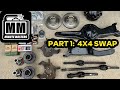 TTB 4x4 SWAP [PART 1] - How to Install Wheel Bearings &amp; Races + Install Balljoints  | 1995 Ford F150