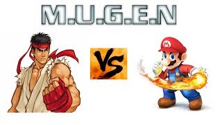 BlasterMUGEN's 10th Anniversary of MUGEN Part 2 - Ryu vs. Super Mario