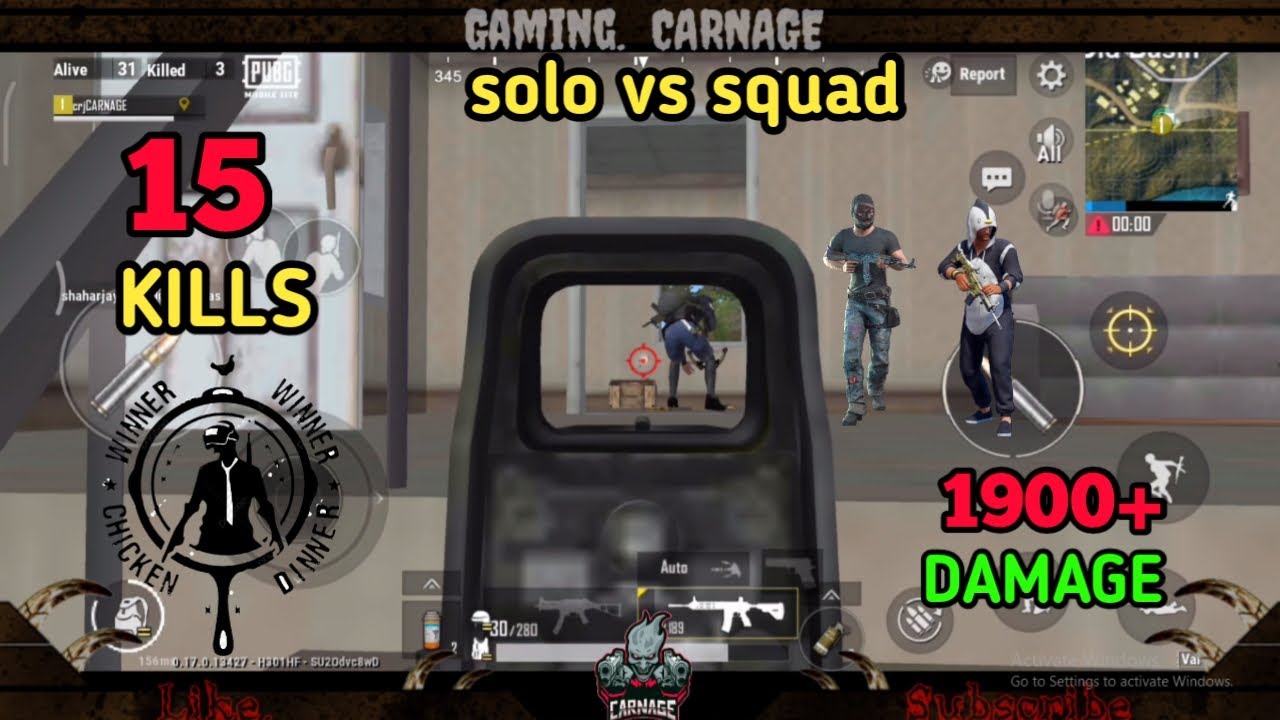 PUBG MOBILE LITE FULL RUSH GAMEPLAY(15 KILLS) SOLO vs SQUAD - YouTube