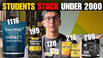 ONLY 5 SUPPLEMENTS UNDER 2000 Rs || Students Supplement Stack 2025