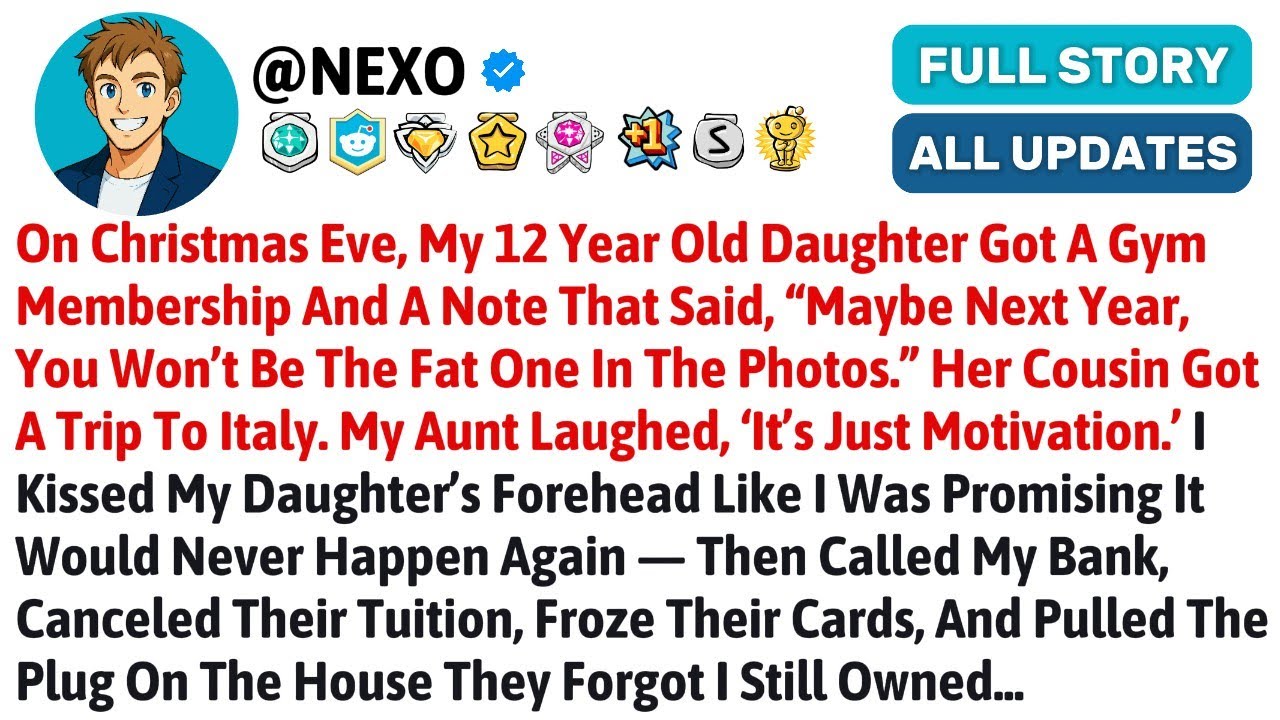 В канун Рождества моя 12-летняя дочь получила абонемент в спортзал и записку, в которой говорилос...