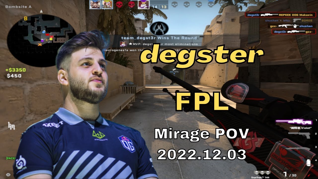 OG degster plays Mirage @ FPL 2022.12.03 - CSGO POV - YouTube