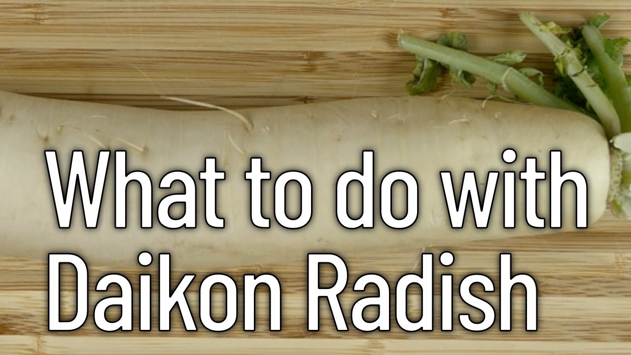 What to do with daikon radish - YouTube