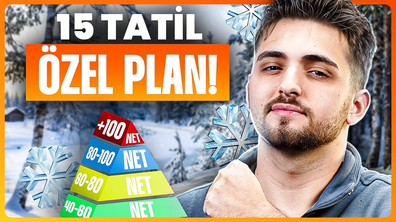 15 Tatilde YÜKSELİŞE GEÇ! 🔥 (Netlere Göre YKS Programları)