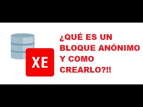 Anonymous Block. Creando un bloque Anónimo. Curso PLSQL Parte 4 - YouTube