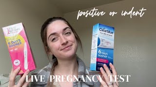 Live Pregnancy Test | Is it really positive? | Clearblue 2023 #infertility