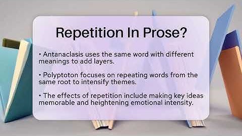Repetition In Prose? - The Prose Path