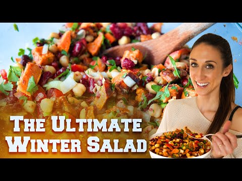 Healthy Sweet Potato Salad With The Best Dressing: Easy Vegan Winter Recipe | Maria Tergliafera