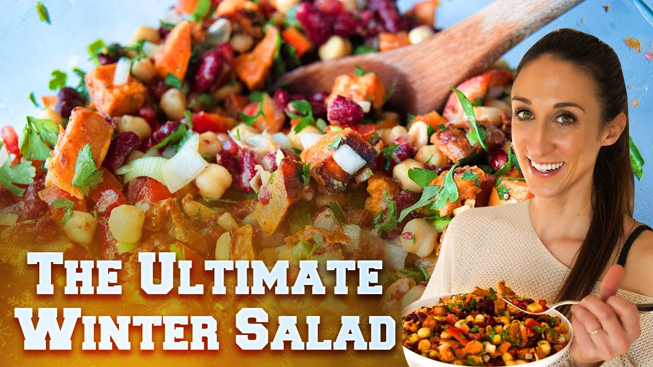 Healthy Sweet Potato Salad With The Best Dressing: Easy Vegan Winter Recipe | Maria Tergliafera