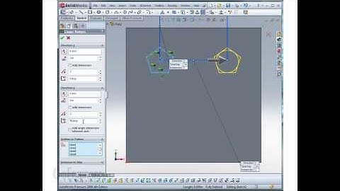 SOLIDWORKS - Sketching using Linear Patterns
