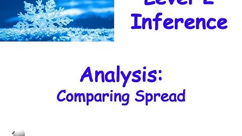 level 2 inference: analysis comparing spread