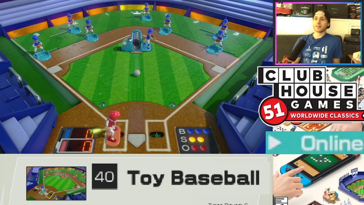 Toy Baseball Online Multiplayer - Clubhouse Games 51 Worldwide Classics for Nintendo Switch