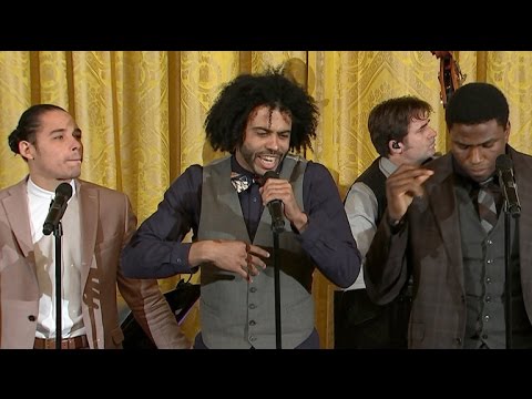 Hamilton cast performs \