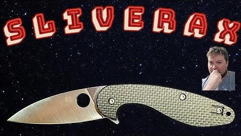 An Interesting Spyderco? | Spyderco Sliverax - Overview and Review
