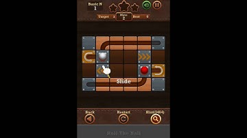 Roll The Ball Slide Puzzle 2 - Moves Basic N Level 1 Walkthrough
