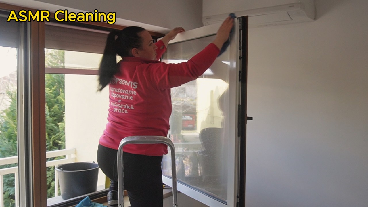 Deep Clean ASMR | Window Cleaning - Satisfying Scrubbing #260314 | Part ...