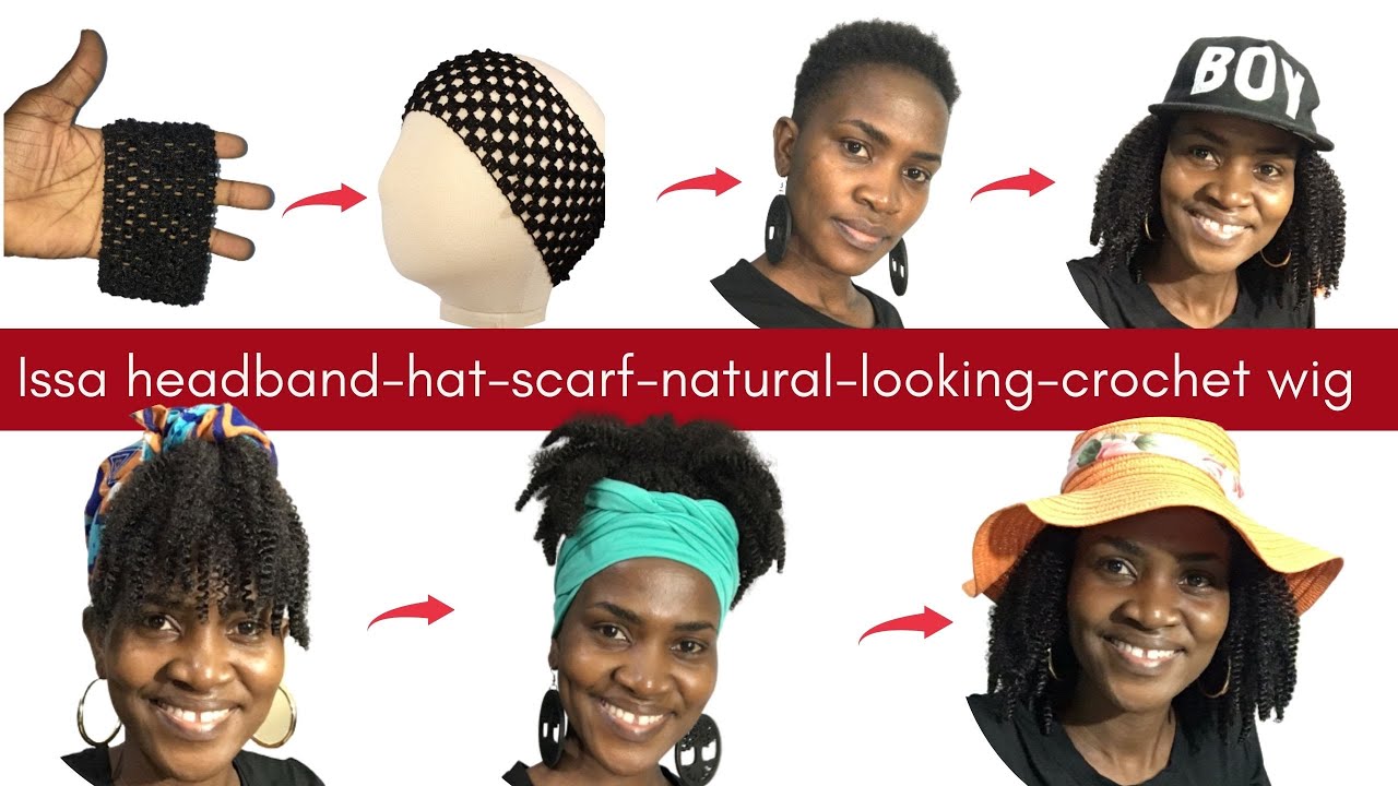 How to make crochet headband/hat/scarf/cap wig 👒 diy headband/hat wig 🧢crochet ❤️chocolate pickney