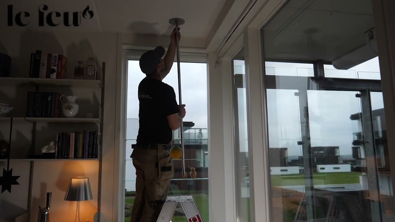 Le Feu SKY - Installatievideo Hangende open haard bio ethanol www.Multihaarden nl