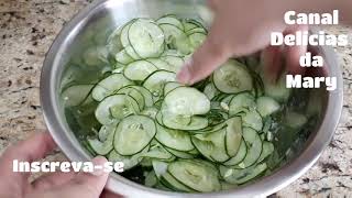 🔥SUNOMONO / PEPINO AGRIDOCE RÁPIDO E FÁCIL