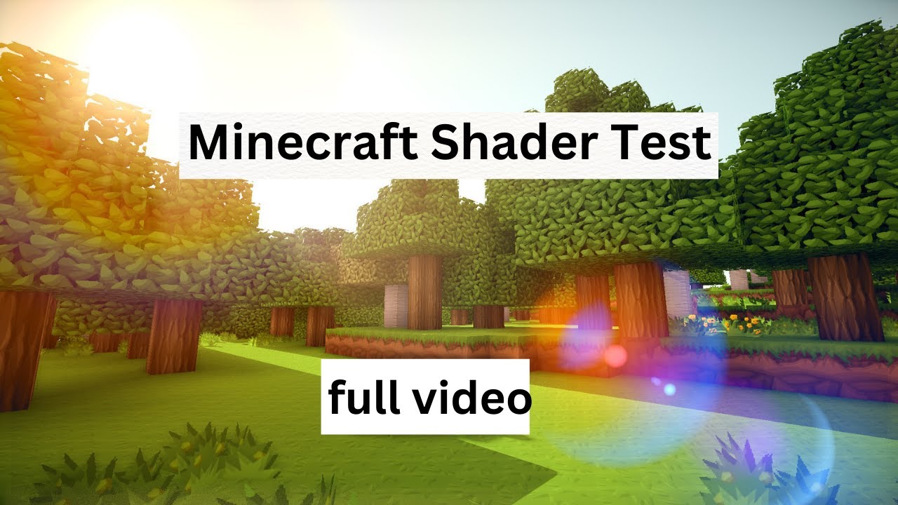 The ultimate shader test in Minecraft java edition! (2024) - YouTube