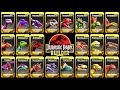 ALL MAX LEVEL 40 DINOSAURUS (JURASSIC PARK BUILDER)