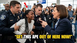 Gate Agent Calls Cops on Innocent Black Girl - Freezes When Her Dad, Police Chief, Arrives