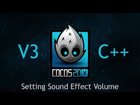 Cocos2d-x v3 C++ Tutorial 29 - Setting Sound Effect Volume