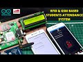 How to make rfid  gsm based students attendance system with sms alert  arduino projects