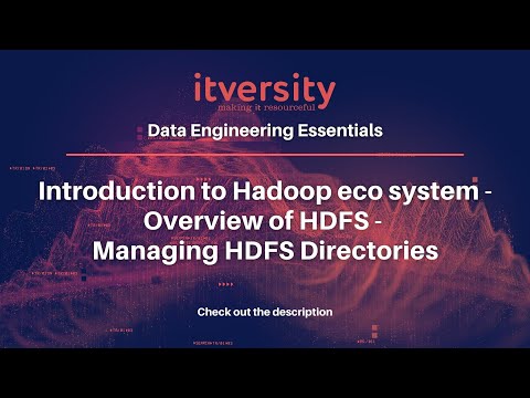 Video: Come posso creare una directory in HDFS DFS?