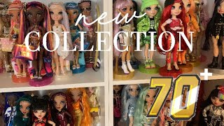 DOLL COLLECTION!! 70+ DOLLS! Rainbow high, Monster high, Bratz, Mermaze Mermaids!!