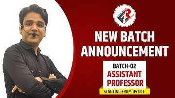 NEW BATCH - 02 I RPSC ASSISTANT PROFESSOR ASSISTANT PROFESSOR FOR ALL STATE PSC  I